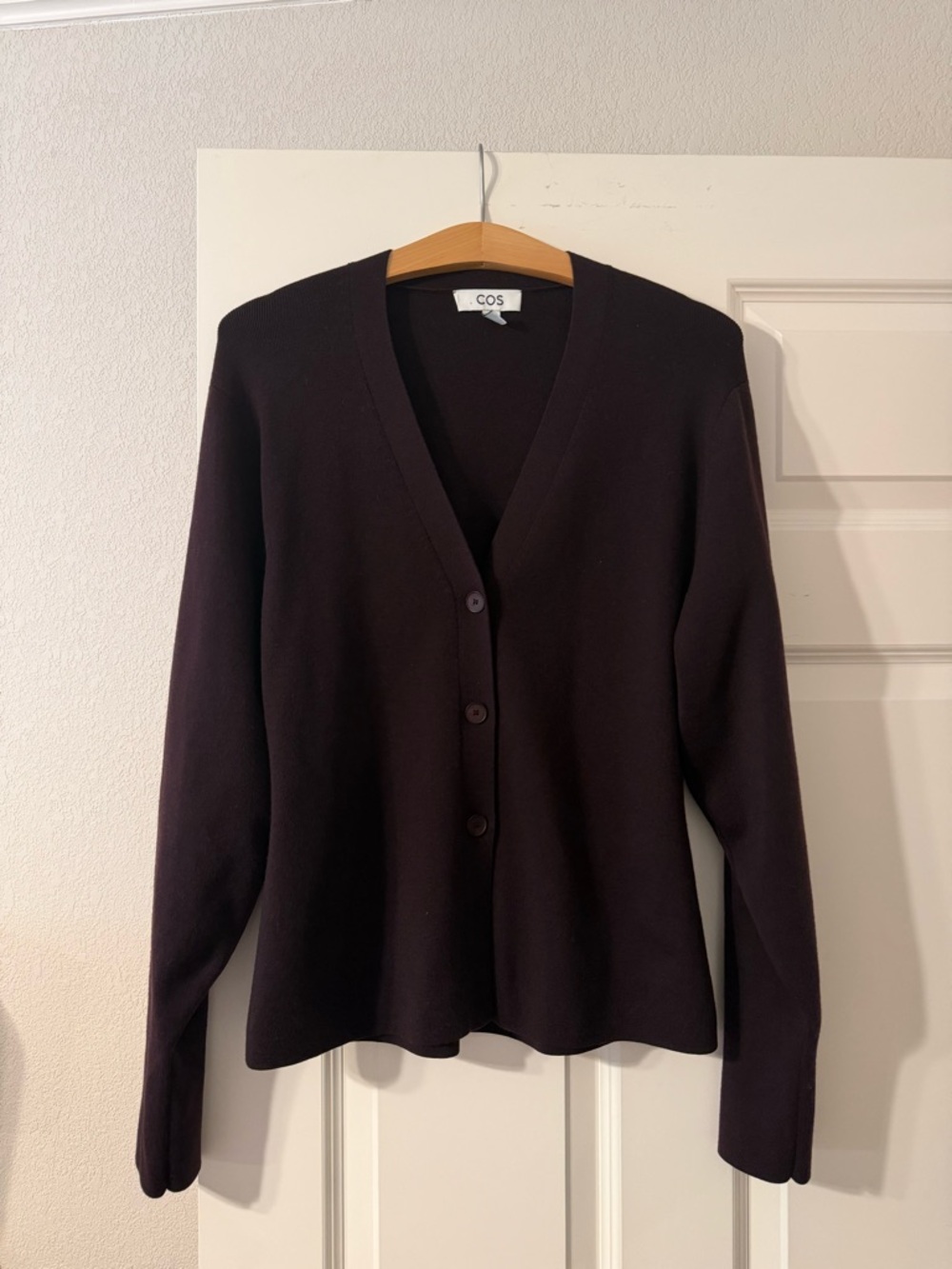 COS V-Neck Button Cardigan - Picture 4 of 10